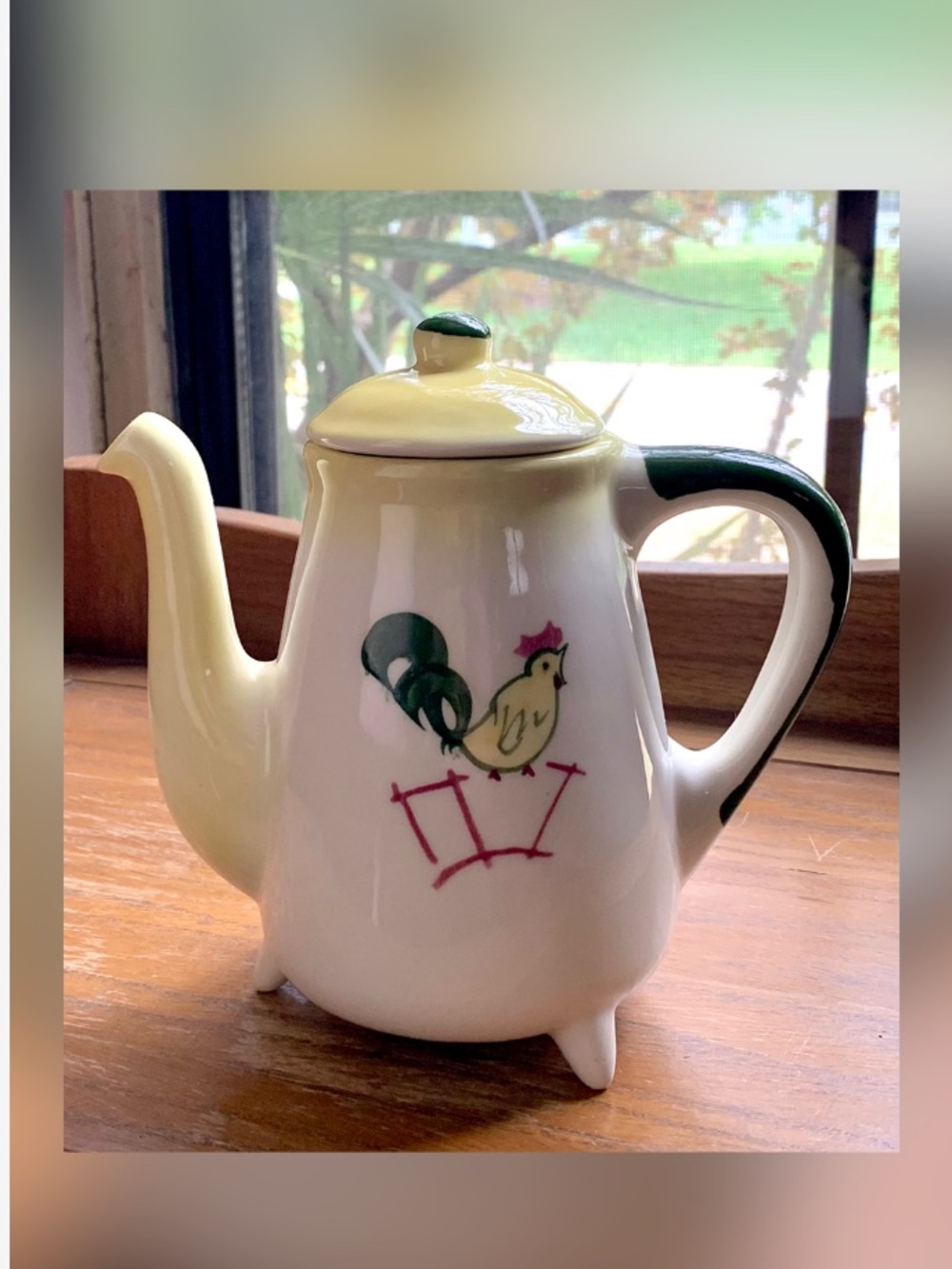 Vintage Rooster Teapot